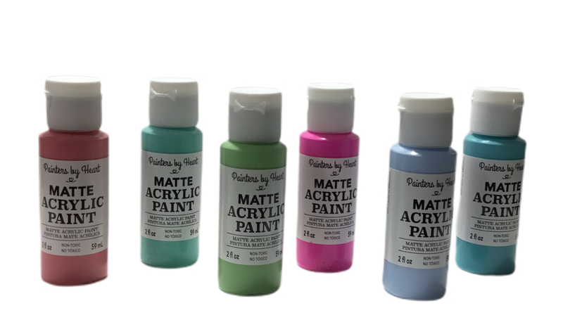 PINTURA ACRILICA 2 OZ VARIOS COLORES A ESCOGER PAINTERS BY HEART