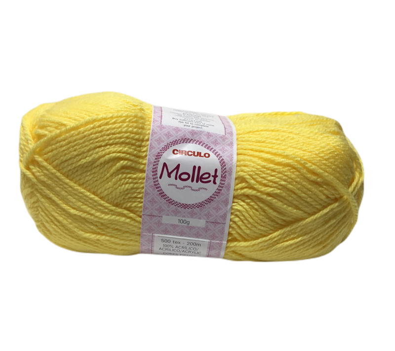 HILO DE TEJER DE 100 G MOLLET COLOR AMARILLO