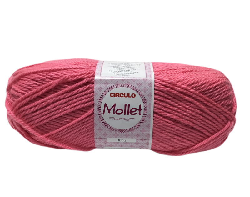 HILO DE TEJER DE 100 G MOLLET COLOR ROSA