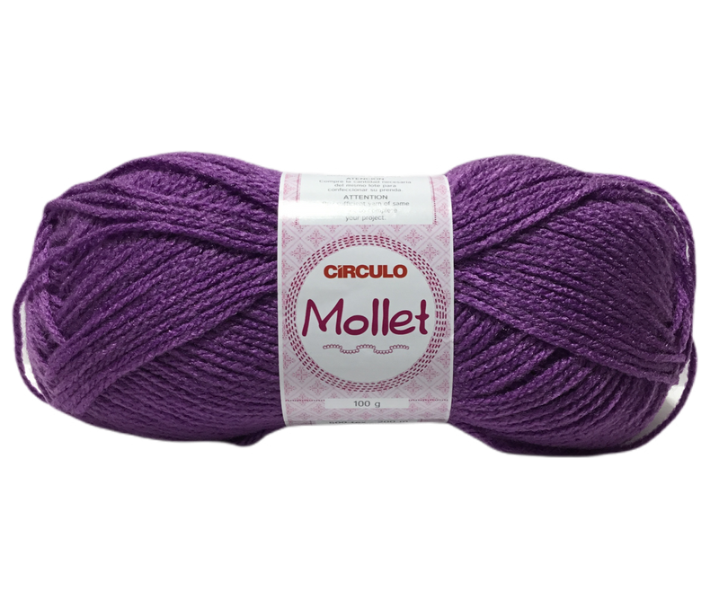 HILO DE TEJER DE 100 G MOLLET COLOR VIOLETA