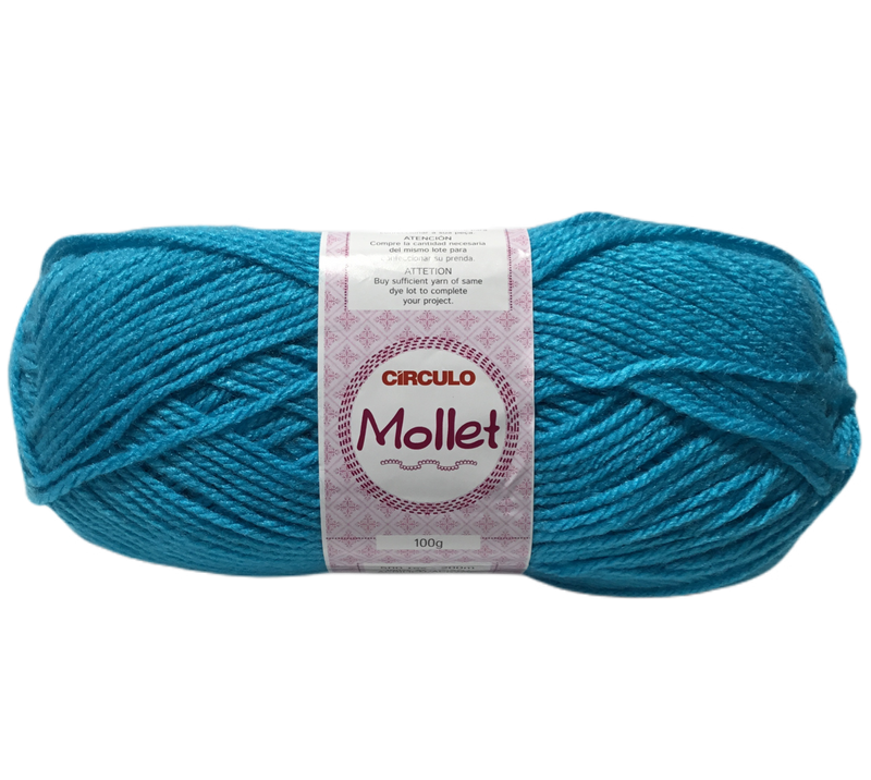 HILO DE TEJER DE 100 G MOLLET COLOR TURQUESA