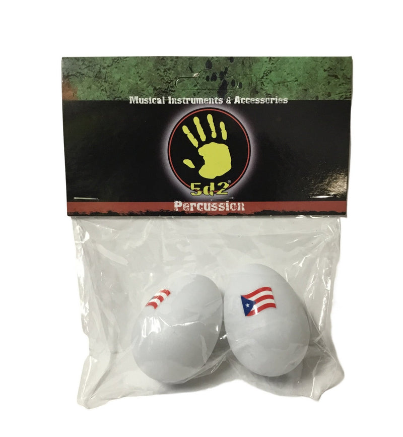 MARACA DE HUEVO CON BANDERA DE PUERTO RICO PQ-2 5d2 PERCUSSION