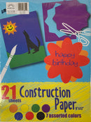 PAPEL DE CONSTRUCCION 9" X 12" PQ-21 HOJAS NORCOM