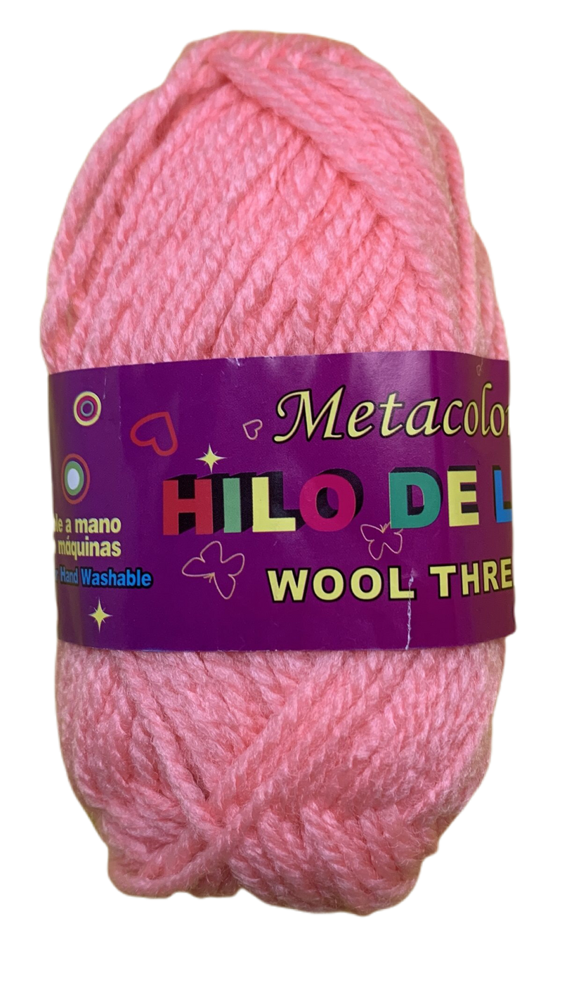  Hilo de lana grueso rosa hilo masivo 1kg/2.2lbs Hilo