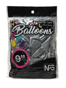 GLOBOS 9" COLOR PLATA PQ-20