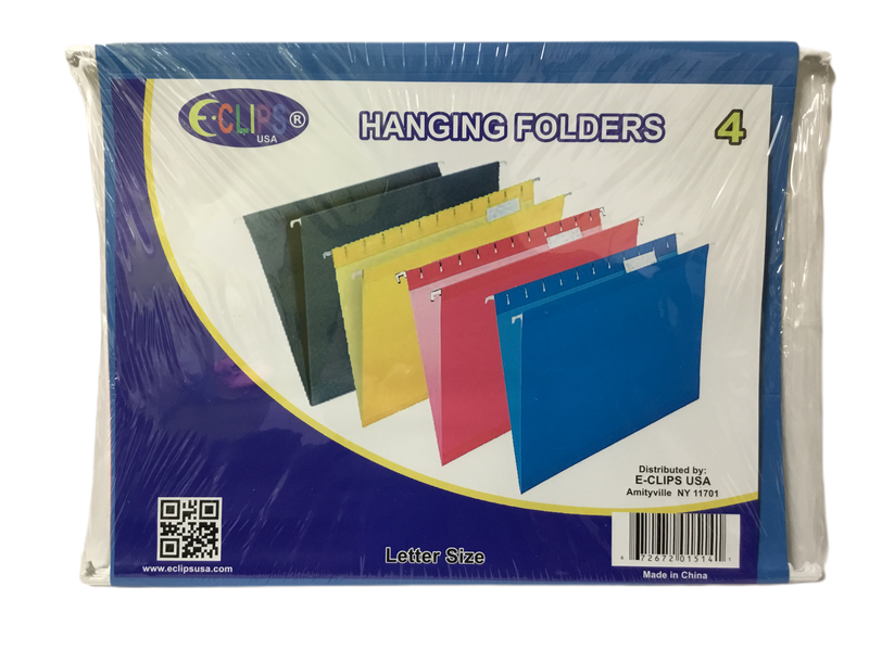 HANGING FOLDER TAMAÑO CARTA COLORES SURTIDOS PQ-4 E-CLIPS