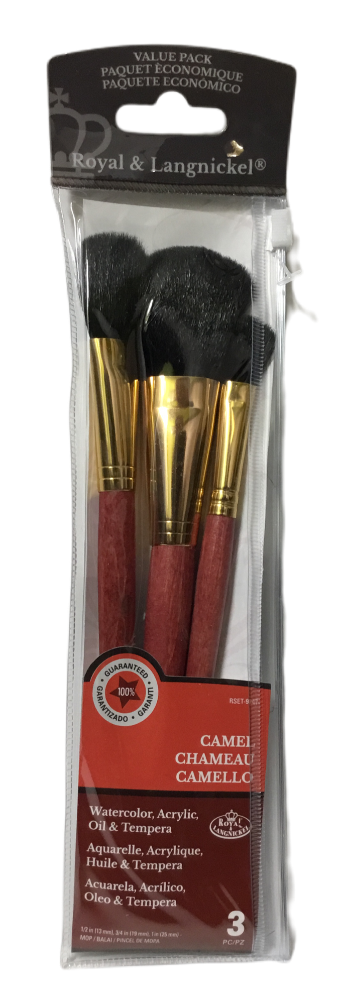 PINCELES DE MOPA SET DE 3 ROYAL BRUSH