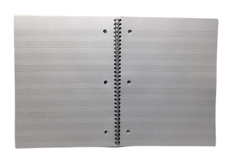 LIBRETA DE MUSICA DE 10 PENTAGRAMAS E-CLIPS