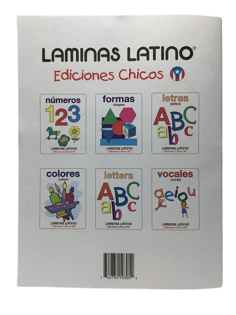 LIBRO DE LAMINAS DE LETRAS LAMINAS LATINO EDICIONES CHICOS