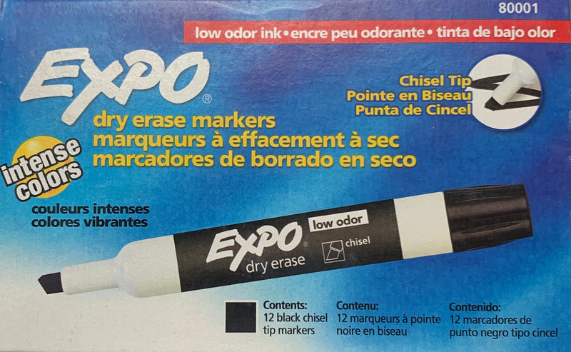 MARCADOR DE PIZARRA EXPO DRY ERASE VARIOS COLORES Y OPCIONES DE EMPAQUE