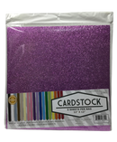 CARTULINA 12" X 12" CON BRILLO PQ-5 HOJAS VARIEDAD DE COLORES A ESCOGER