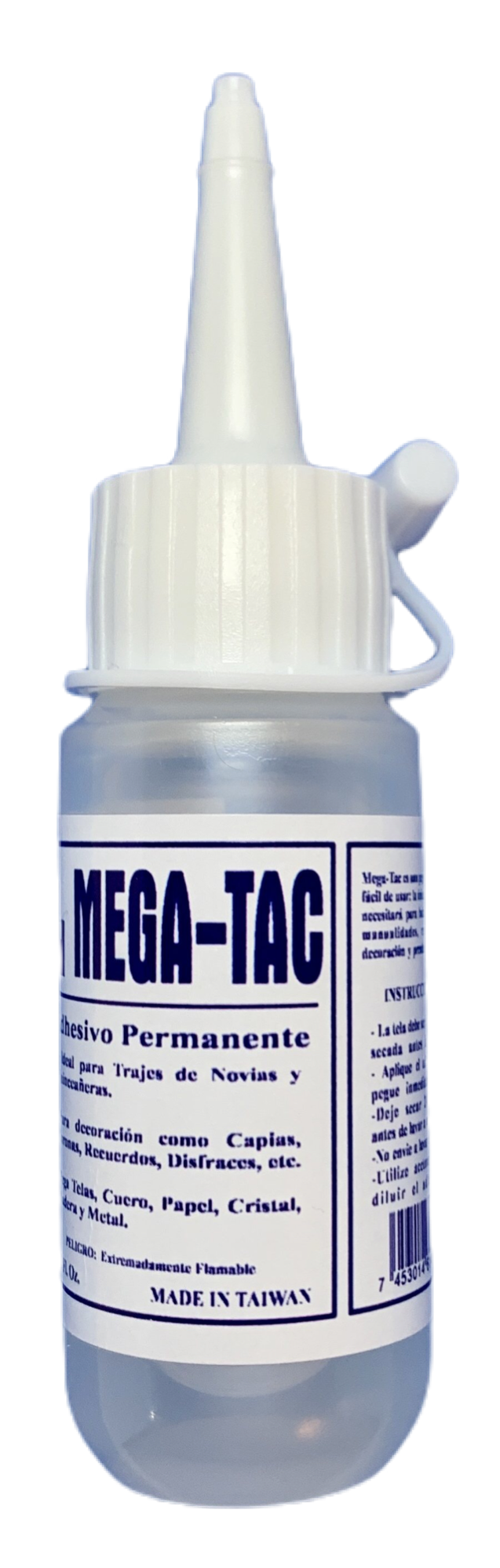 PEGA SILICONA CLEAR MULTI PROPOSITO DE 1 OZ MEGA-TAC