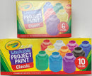 PINTURA "WASHABLE PROJECT PAINT CLASSIC" DE 6  O 10 COLORES CRAYOLA