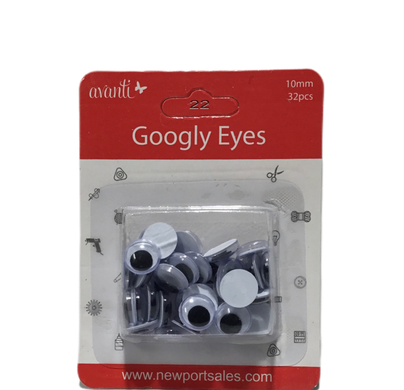 OJOS NEGROS 10mm  PQ-32