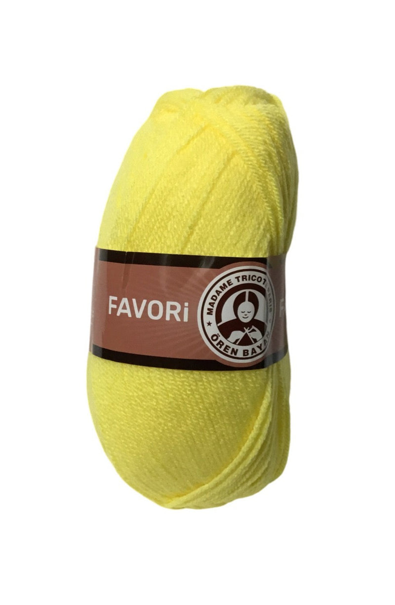 HILO DE TEJER DE 100 G FAVORI COLOR AMARILLO