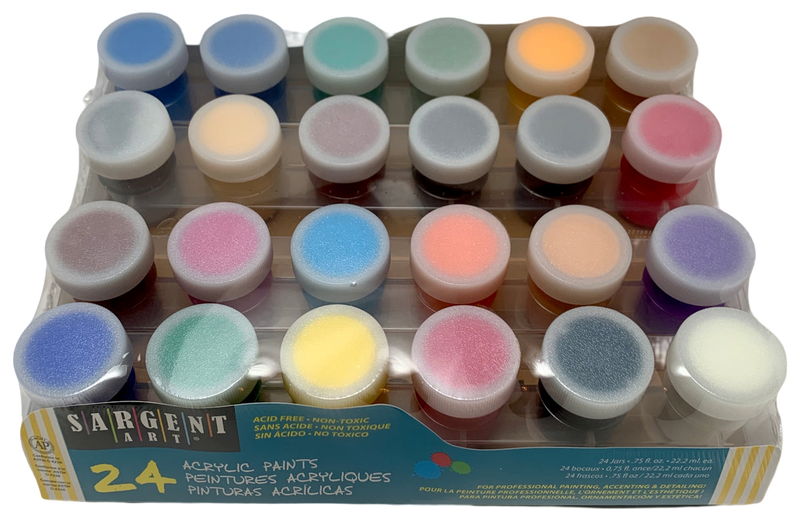 PINTURA ACRILICA SET 6, 12 0 24 COLORES SARGENT ART