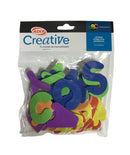 LETRAS EN FOAMY 1.75" DE COLORES VARIADOS PAQ-52 ADIX CREATIVE