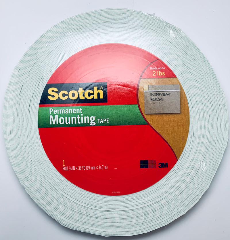 MOUNTING TAPE 3M SCOTCH 3/4" X 38 YARDAS