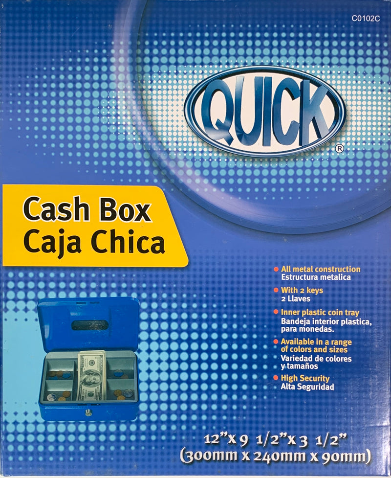 CAJA DE EFECTIVO CON LLAVE 12"QUICK