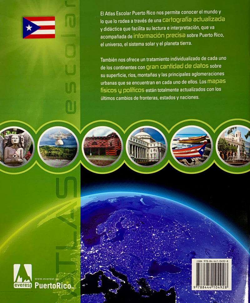 ATLAS ESCOLAR EDICION PUERTO RICO EVEREST