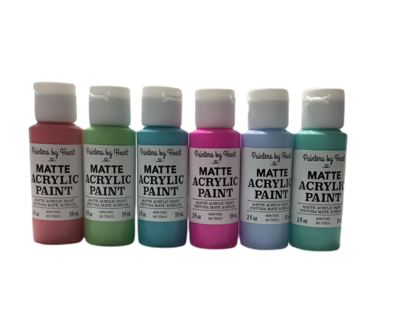 PINTURA ACRILICA 2 OZ VARIOS COLORES A ESCOGER PAINTERS BY HEART