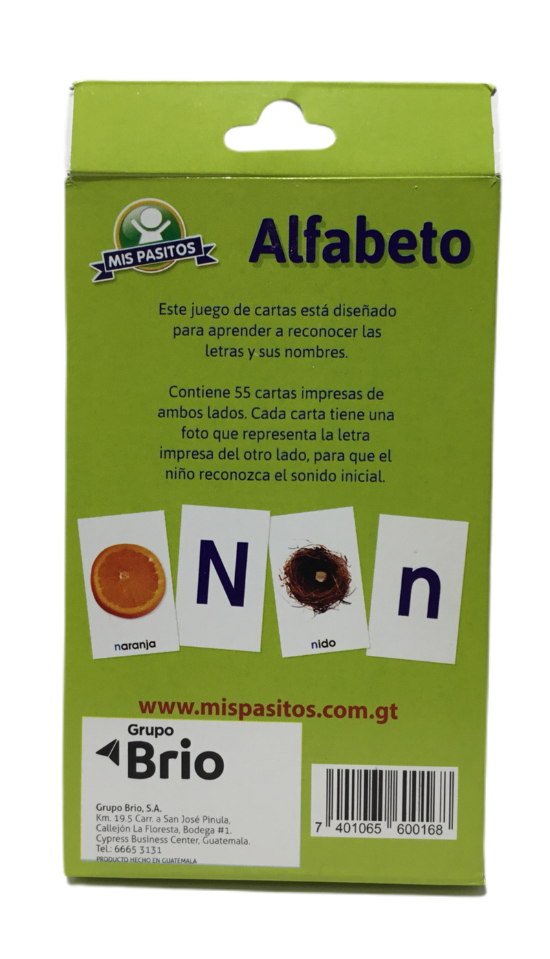 FLASH CARDS DE ALFABETO EN ESPAÑOL MIS PASITOS