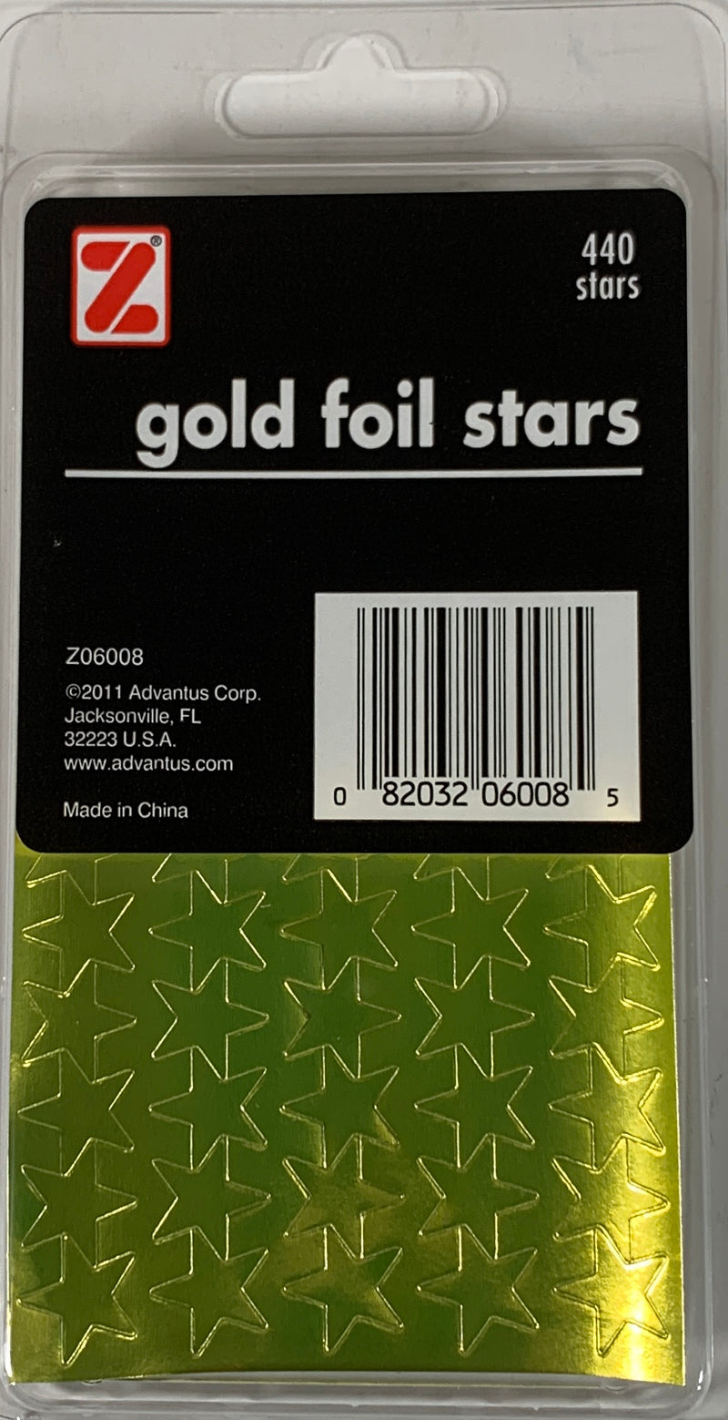 LABEL ESTRELLAS COLOR ORO PQ-440