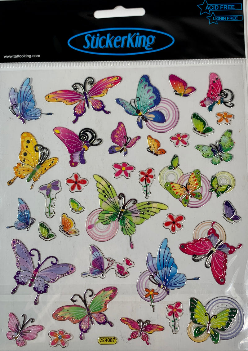 STICKER MARIPOSAS MULTICOLOR