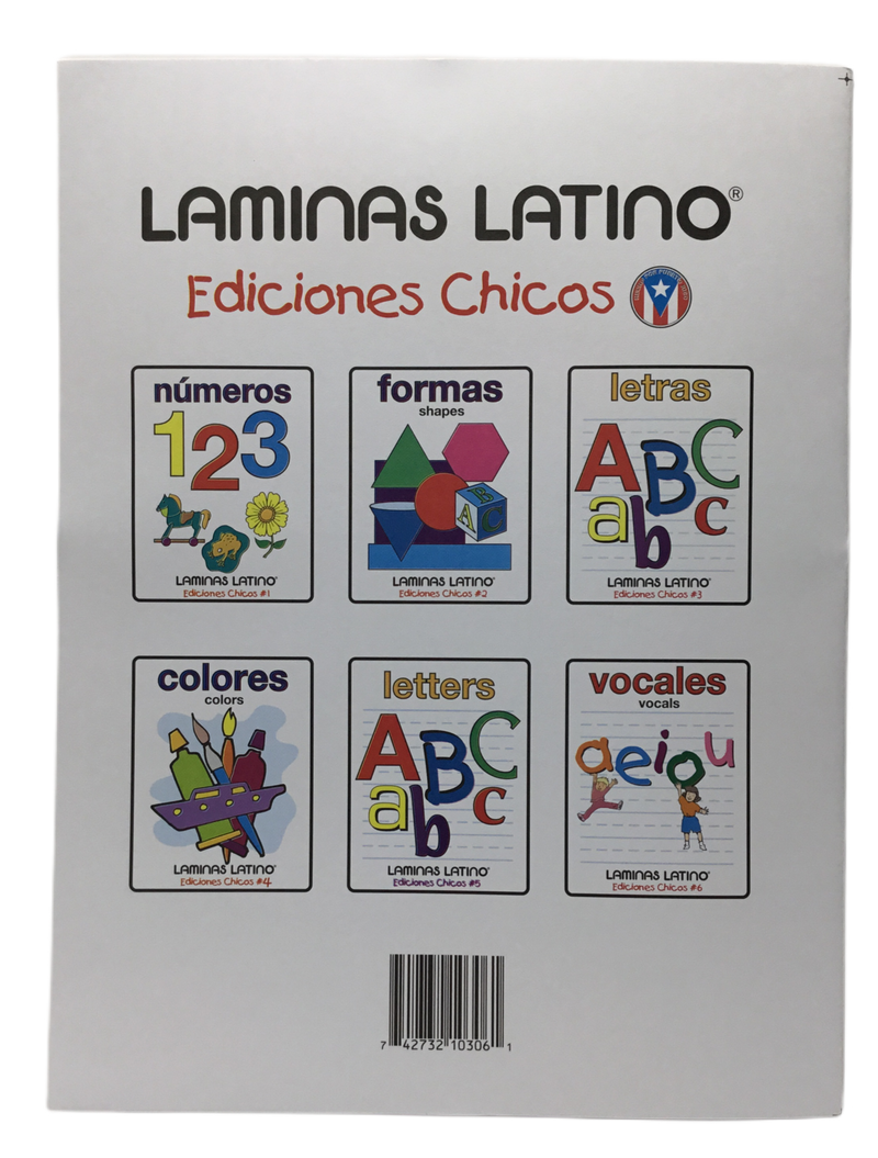 LIBRO DE LAMINAS DE VOCALES LAMINAS LATINO EDICIONES CHICOS