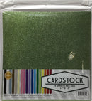 CARTULINA 12" X 12" CON BRILLO PQ-5 HOJAS VARIEDAD DE COLORES A ESCOGER