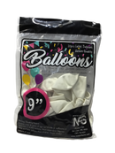 GLOBOS 9" COLOR BLANCO PQ-20