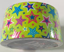 DUCT TAPE 2" DISEÑO ESTRELLAS VARIOS COLORES BAZIC