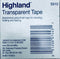 TAPE TRANSPARENTE 3M HIGHLAND 5910 3/4" X 36 YARDAS