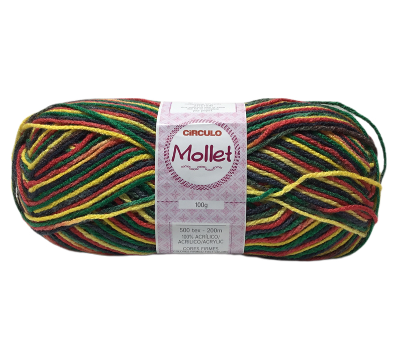 HILO DE TEJER DE 100 G MOLLET MULTI COLOR MATIZADO