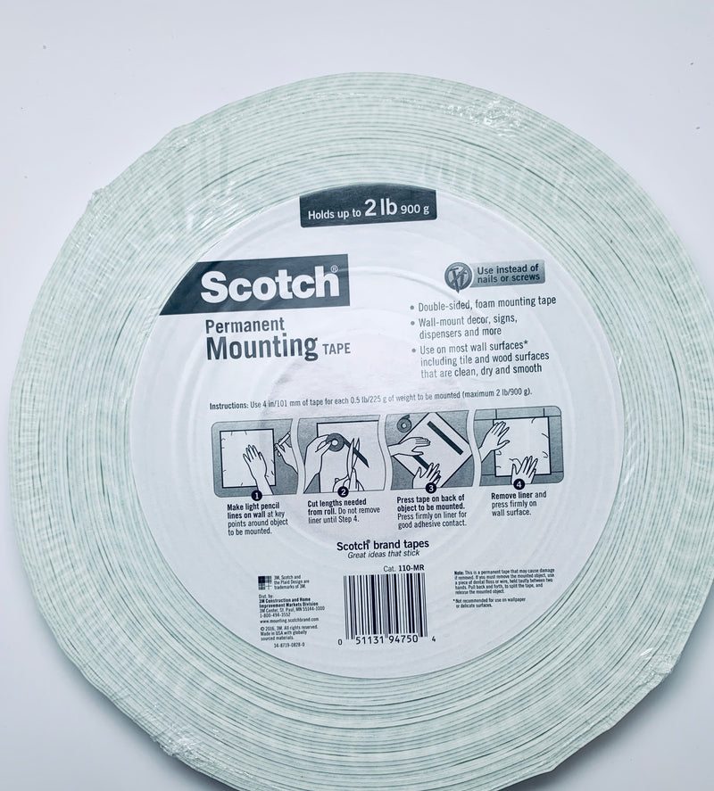 MOUNTING TAPE 3M SCOTCH 3/4" X 38 YARDAS