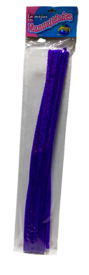 CHENILLES 12" COLOR MORADO PQ-12 WORLD CRAFTS