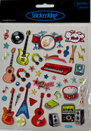 STICKER MUSICA INSTRUMENTOS ROCK