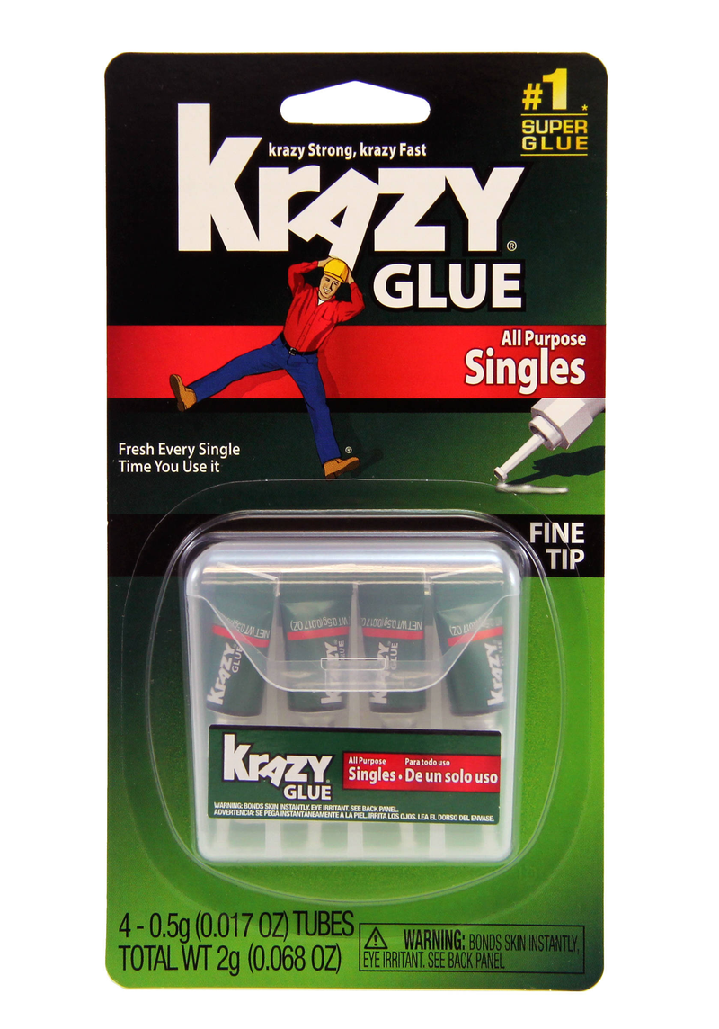 PEGA KRAZY GLUE SINGLES DE .017 OZ PQ-4 ELMER'S