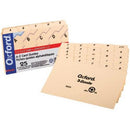 DIVISIONES DE ARCHIVO 3" X 5" EN CARTON OXFORD-TOPS