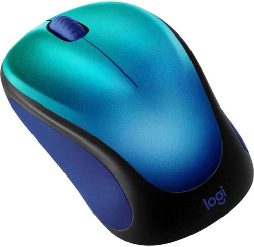 MOUSE OPTICO INHALAMBRICO DISEÑO AURORA AZUL LOGITECH M317C