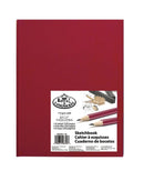 LIBRO DE DIBUJO Y BOCETOS DE 220 PAGINAS COLOR ROJO ROYAL BRUSH